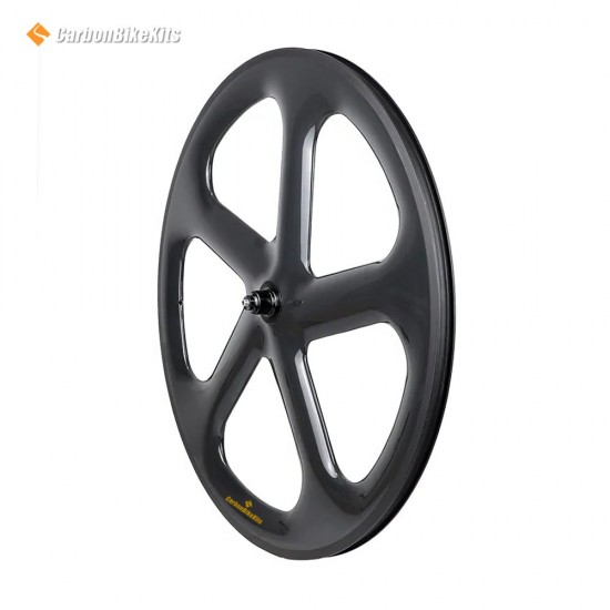 700C 24mm Wide Straight 5 Spokes Clincher / Tubular Wheel